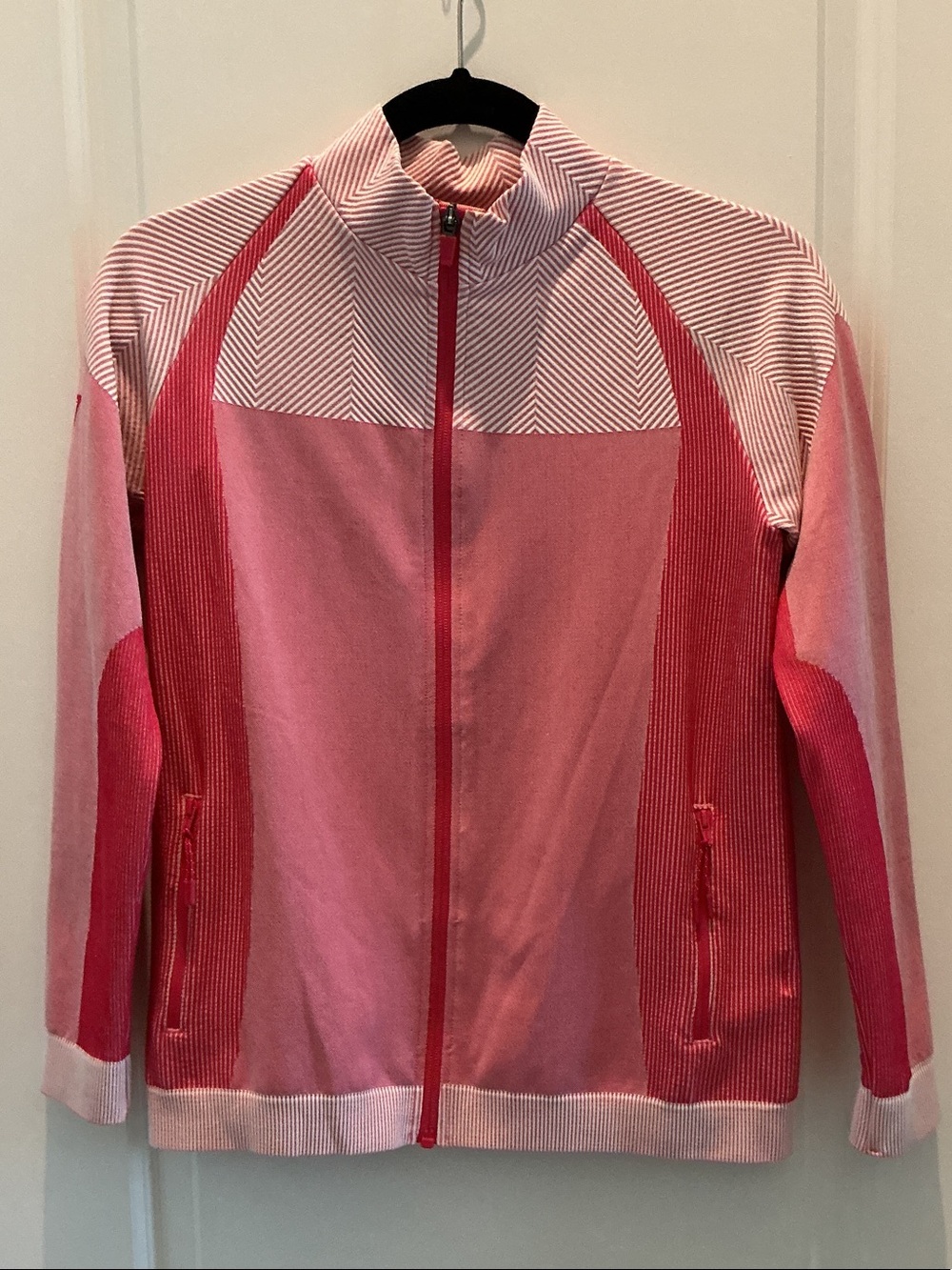 Levelwear Women’s Pink Zip-Front Athletic Jacket